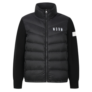MEDM 插肩拼接袖立领轻薄鸭绒羽绒马甲背心防风保暖休闲外套男潮