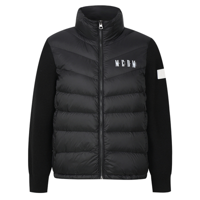 MEDM插肩拼接绣立领轻薄羽绒马甲