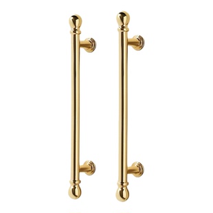 高端法式柜门明装拉手轻奢风橱柜抽屉单孔衣柜门把手锌合金小拉手