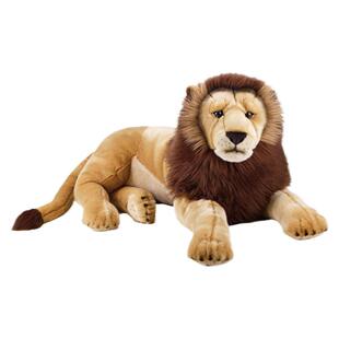 国家地理毛绒玩具仿真熊猫超大号长颈鹿生日鳄鱼火烈鸟狮子抱枕