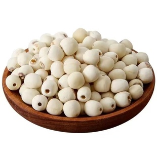 厂家直销湘莲白莲子去芯磨皮干货无硫软糯易煮干燥剂鲜莲子通心