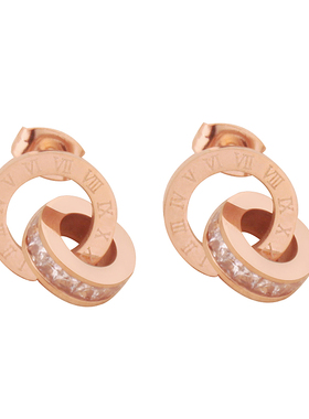 钛钢不掉色防过敏高级感双圈项链