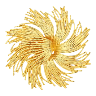 【紫罗兰正版】金灿花胸针高档女金色花朵款胸花生日礼物潮别针