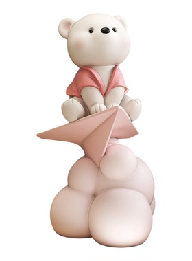 创意熊大型落地摆件客厅电视柜