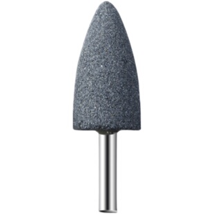 棕刚玉砂轮磨头 金属打磨电钻小电磨机用圆柱圆锥形6mm抛光电磨头