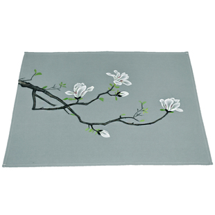 茶盘盖布手绘棉麻盖巾音响防尘布电脑遮盖家用长方形床头柜万能巾