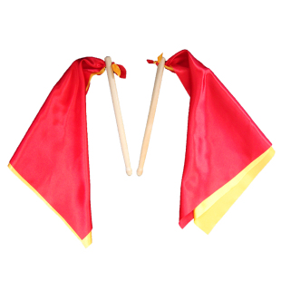 幼儿园轻器械操木棒红绸布舞蹈打棒体操演出手拿敲椅子运动会道具