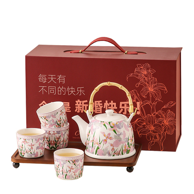 特别的新婚结婚订婚礼物送新人闺蜜新娘陪嫁高级实用茶具杯子套装