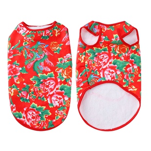 狗狗衣服过年喜庆蛇年秋冬加绒加厚小中大型犬柯基比熊宠物猫咪