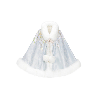 无贰集【金枝软玉】原创明制披肩圆领袄马面裙斗篷秋冬汉服套装