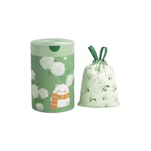 【50只】山茶花特厚垃圾袋家用加厚手提抽绳免撕塑料袋客厅垃圾桶