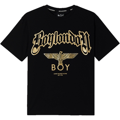 boylondon24黑金印花短袖