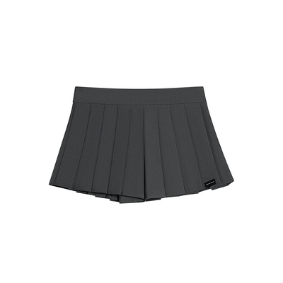 CALLEDBACK学院风灰色半身裙