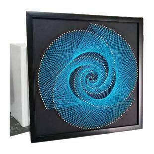 特价几何图形 钉子绕线画diy材料包 毛线缠绕画手工装饰纱线弦丝