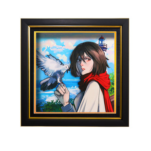 进击的巨人3D全家福艾伦三笠手工立体画周边手办装饰挂画生日礼物