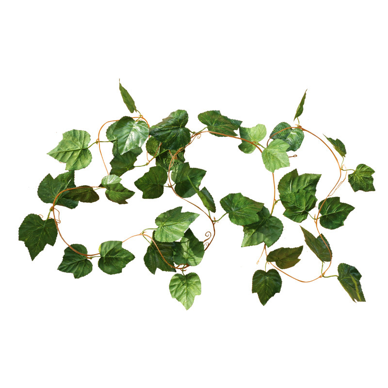 仿真葡萄叶假花藤条藤蔓植物塑料绿萝树叶子绿叶下水管道装饰吊顶
