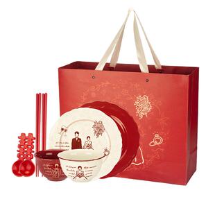 摩登主妇新婚订婚结婚礼物送新娘新人实用餐具套装乔迁碗盘碟礼盒