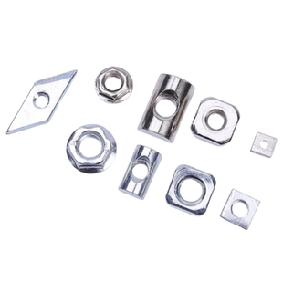 国标铝型材螺母菱形半圆长方形不锈钢四方法兰投入式正方形M5M6M8