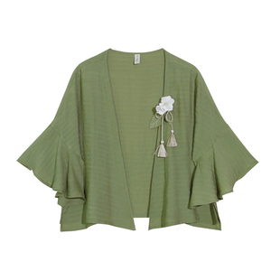 本草集 清水溪汉初国风夏季汉服女款改良日常汉元素女装宋裤套装