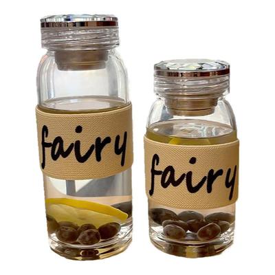 带茶漏玻璃水杯防烫防漏喝茶杯