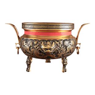 大香炉上香家用室内祠堂庙里用的大口径纯铜寺庙供奉神台烧香供香