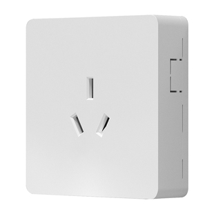 国际电工明装明线16a空调专用热水器家用16安三孔插座带开关面板