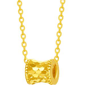 周六福5G黄金项链女计价足金小蛮腰链坠节日礼物职场达人系列