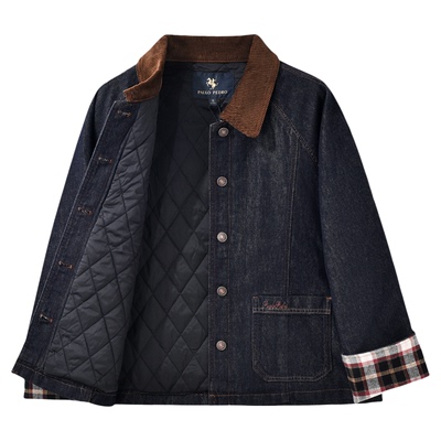 保罗彼得2025秋冬季棉衣女款牛仔宽松短外套夹棉服保暖NIECU00130