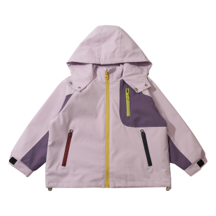 可拆卸~女小童套装冲锋衣小女孩外套冬装女童秋款休闲户外工装潮