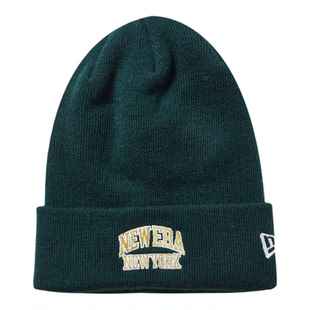 New Era纽亦华秋冬男女学院风时尚潮保暖翻边毛线针织帽13352231