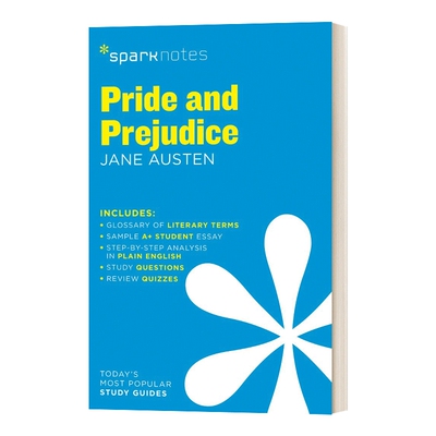 英文原版 Pride and Prejudice SparkNotes Literature Guide 文学导读系列 傲慢与偏见 英文版 进口英语原版书籍
