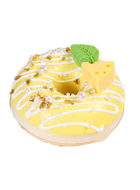 PU仿真甜甜圈食品模型冰箱贴超软环保材质带香味摄影道具