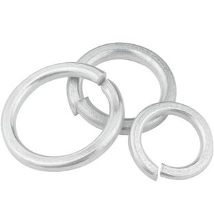 铁白锌加厚开口弹垫加宽弹簧垫圈弹性金属垫片M5M6M8M10M12-M20