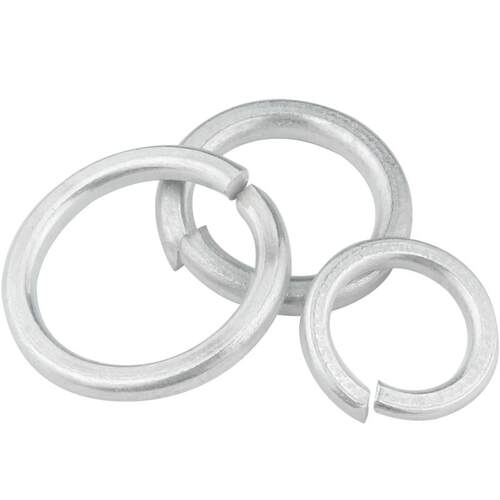 铁白锌加厚开口弹垫加宽弹簧垫圈弹性金属垫片M5M6M8M10M12-M20