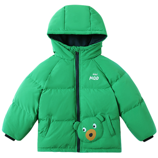 MQDmini童装儿童轻薄洋气羽绒服女童秋冬季短款宝宝外套男童冬装
