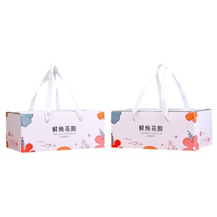新款鲜炖花胶包装盒手提即食花胶鱼胶礼品盒6 8瓶装200毫升纸盒