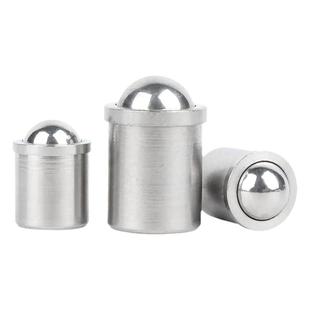 304不锈钢定位珠碰珠压入式球头光身柱塞台阶球形弹簧钢珠螺丝