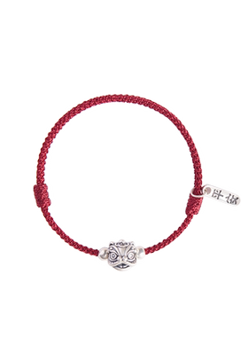 999足银手工编织手绳水洗不掉色