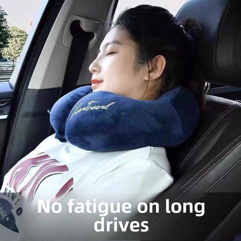 U型枕PP棉护颈枕成人学生睡觉颈椎枕便携长途旅行坐车U形枕靠枕头