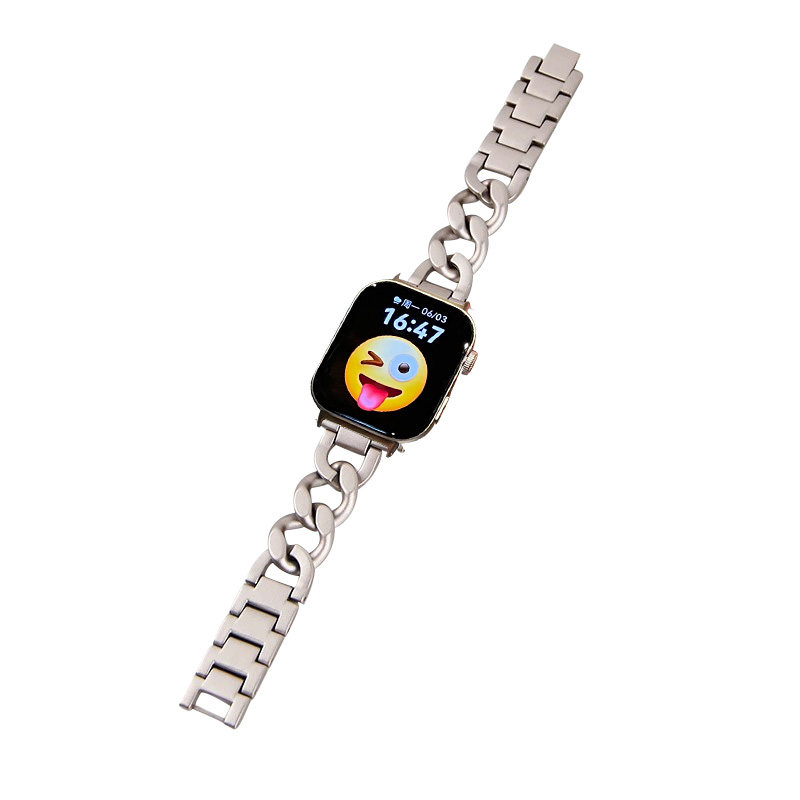 适用华为fit3手表表带watchfit5/4单链ins小香风金属4pro替换带华为智能运动手环fit2/1表带个性女生手链腕带