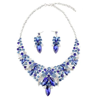 欧美大牌奢华宝石短款秋冬项链