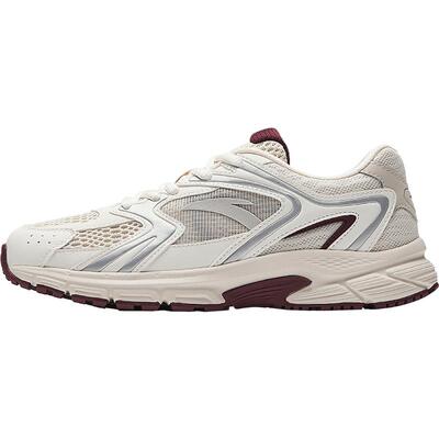 安踏AT2004复古银色跑步鞋男女