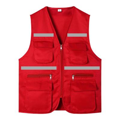 工作服反光马甲定制多口袋背心