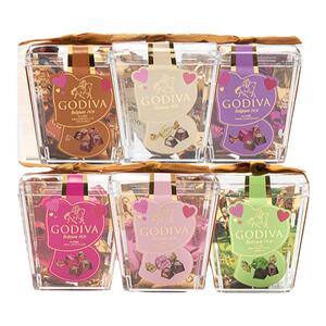 GODIVA歌帝梵牛奶黑巧克力5颗x6黑巧零食婚庆喜糖果婚礼伴手礼物
