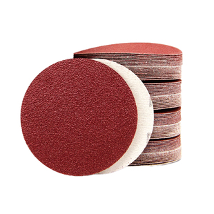 4寸5寸植绒砂纸磨片吸盘角磨机打磨片墙面抛光圆形气动自粘沙纸片