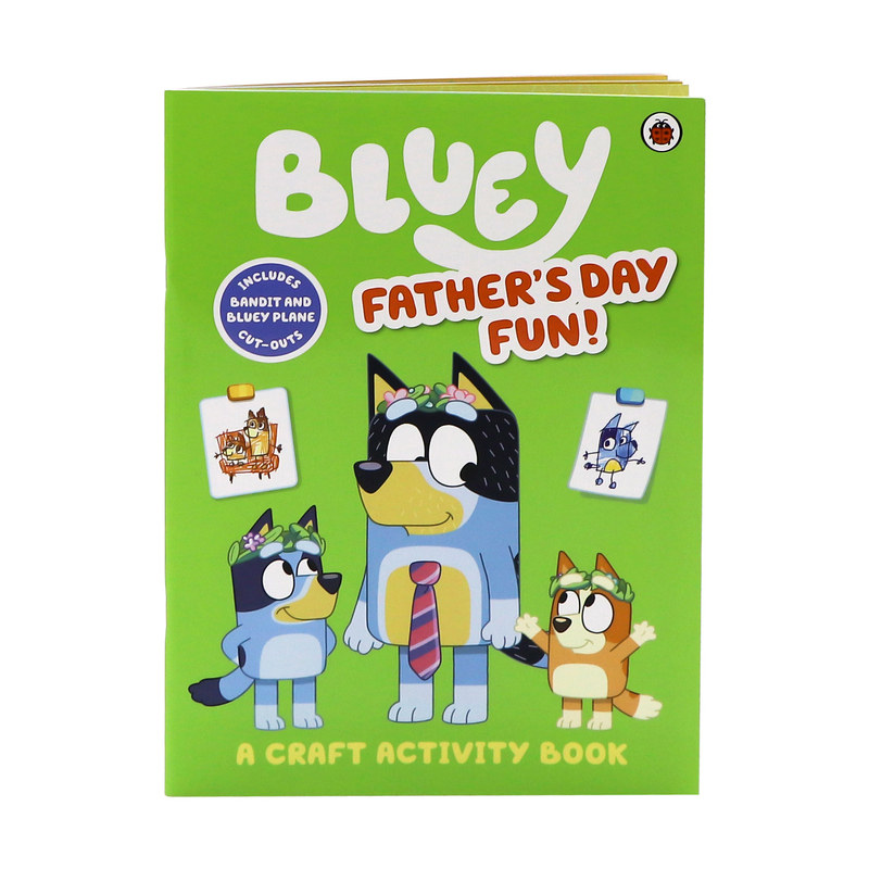 小蓝狗布鲁伊绘本 父亲节趣味手工书 英文原版 Bluey Father's Day Fun 儿童英语启蒙 迷宫游戏DIY卡片亲子共读童书 澳洲动画 全彩