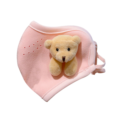 儿童口罩加厚小熊立体保暖防寒