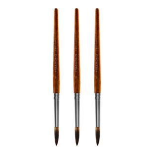 进口韩国Hwahong水彩笔尼龙合成毛圆细水彩画笔专用水彩笔/勾线笔/图案笔外出写生短杆水彩笔345系列