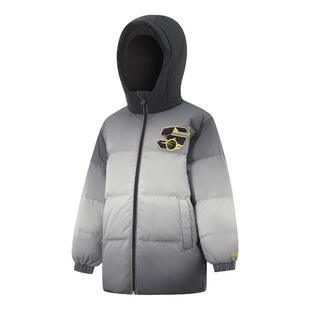 李宁男童羽绒服秋冬装2025新款男大童加绒保暖运动服鸭绒短款外套