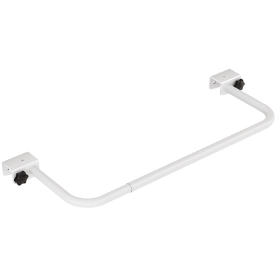 索白免打孔铁艺伸缩挂衣杆